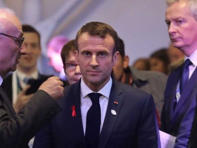 Emmanuel Macron al G20 di Buenos Aires (foto LaPresse)