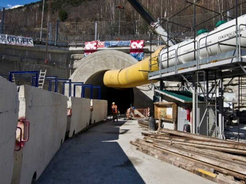 Il cantiere Tav di Chiomonte (foto LaPresse)