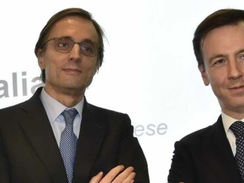 Da sinistra Massimo Tononi, presidente, e Fabrizio Palermo, amministratore delegato della Cdp (foto Imagoeconomica)
