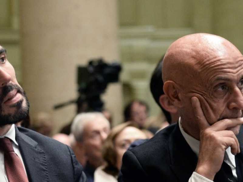 Maurizio Martina e Marco Minniti (foto LaPresse)
