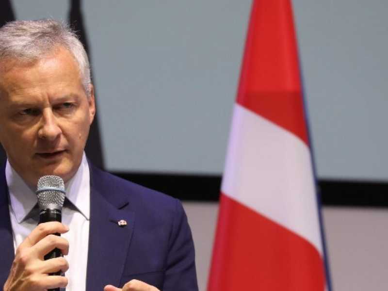 Il ministro dell'Economia francese, Bruno Le Maire (foto LaPresse)