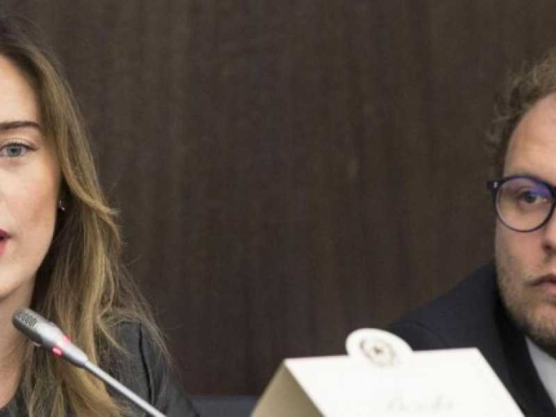 Maria Elena Boschi e Luca Lotti (foto LaPresse)