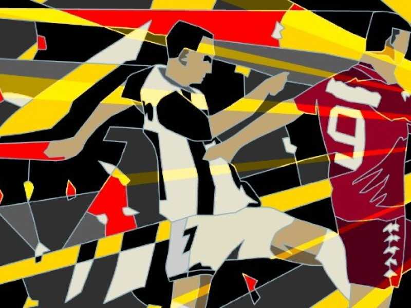 Il derby di Torino visto da Ugo Nespolo in esclusiva per il Foglio Sportivo