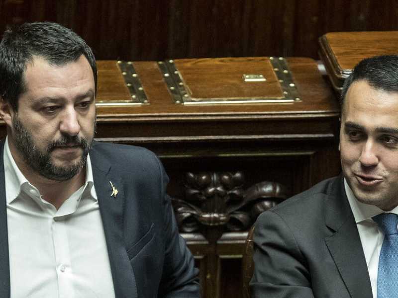 Matteo Salvini e Luigi Di Maio (foto LaPresse)