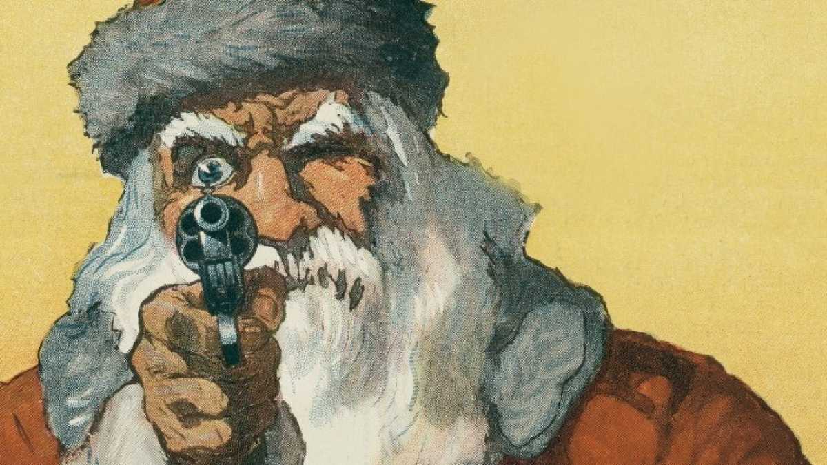 Immagine di Natale a mano armata