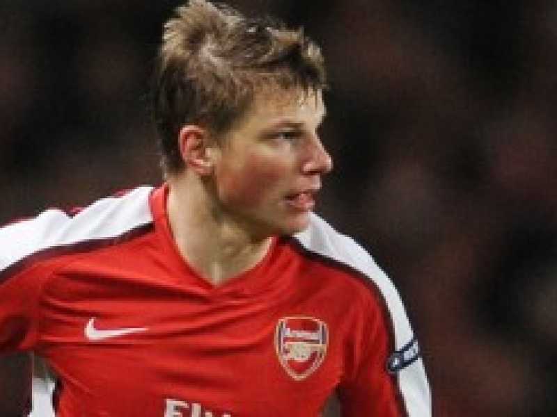 Andrej Arshavin nel 2010 con la maglia dell'Arsenal (foto LaPresse)