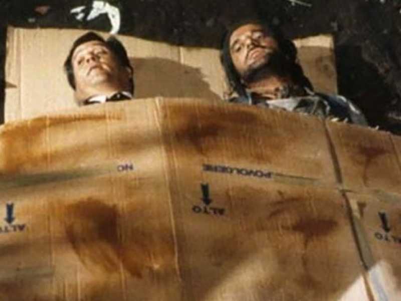 Una scena di Ricky e Barabba, un film di Christian De Sica 