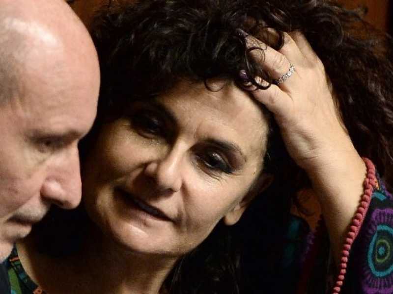 Gregorio De Falco e Paola Nugnes (foto LaPresse)