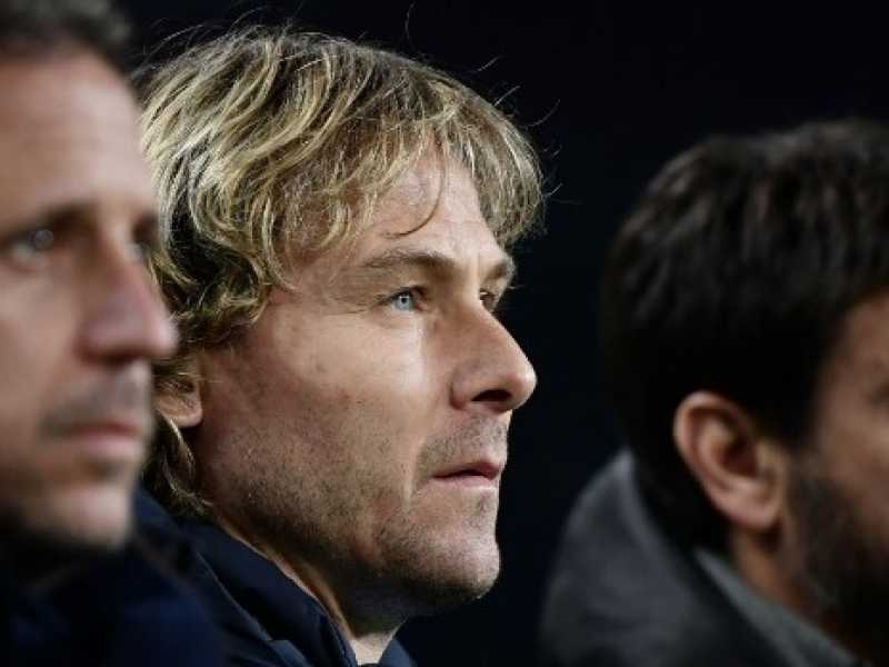 La dirigenza della Juve: Fabio Paratici, Pavel Nedved e Andrea&nbsp;Agnelli (Foto LaPresse)