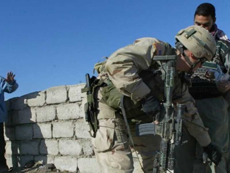 I soldati americani in missione a Mosul in Iraq (Foto LaPresse)