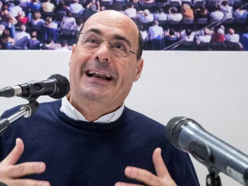 Il candidato alla segreteria del Pd Nicola Zingaretti (Foto LaPresse)