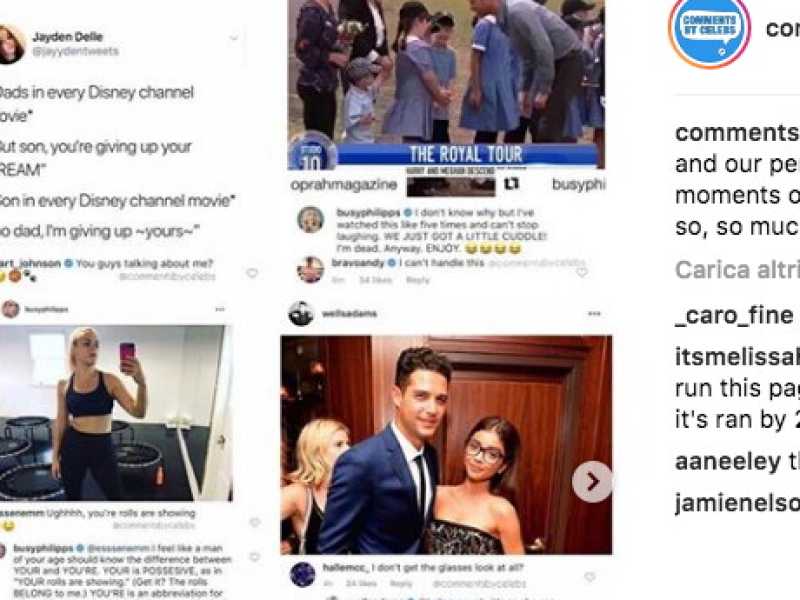 L'account @commentsbycelebs raccoglie i migliori commenti delle celebrit&agrave; alle foto di altre celebrit&agrave;