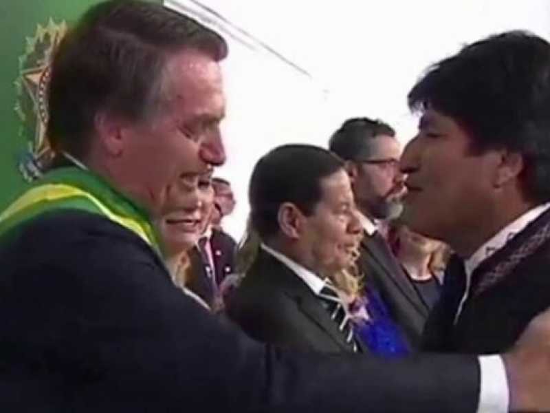 Evo Morales e Jair Bolsonaro