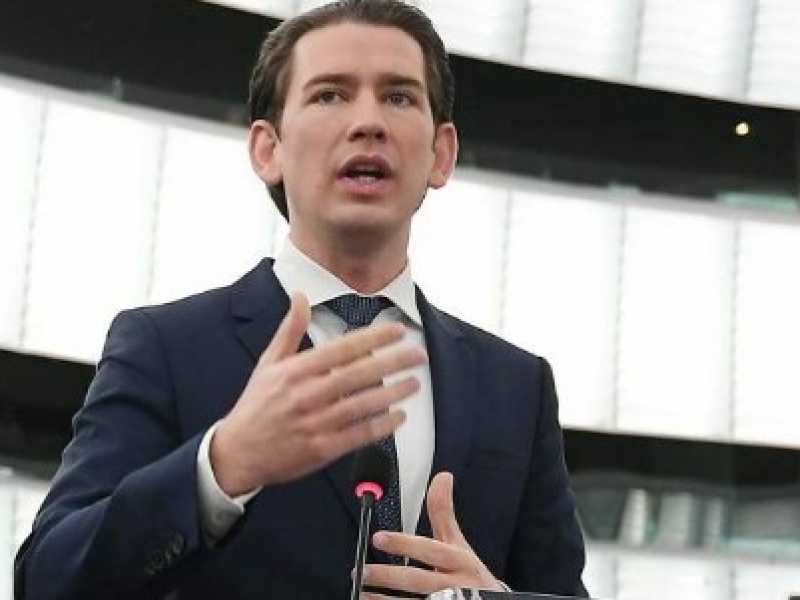 Il cancelliere austriaco, Sebastian Kurz (foto LaPresse)