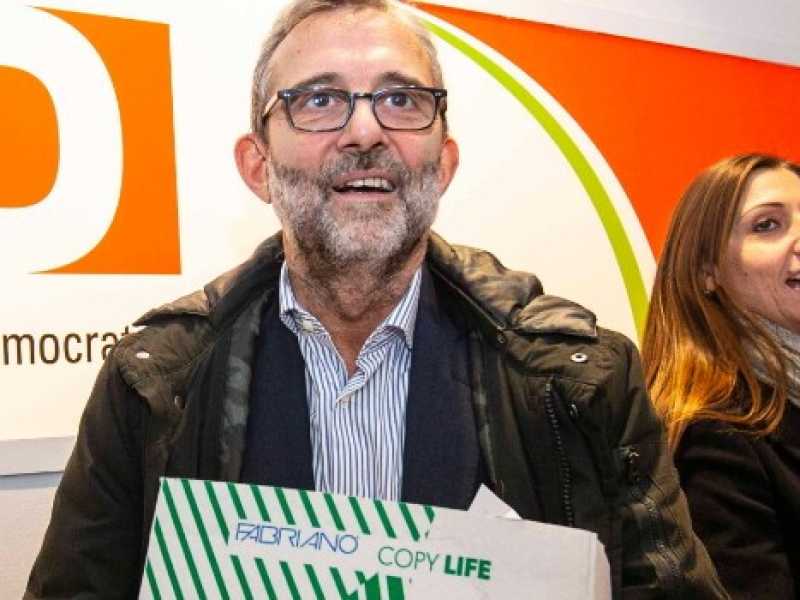 Roberto Giachetti (sinistra) &egrave; candidato al congresso del Pd in ticket con Anna Ascani (destra) (Foto Imagoeconomica)