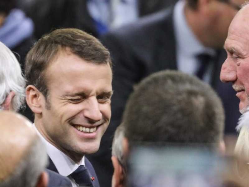 Emmanuel Macron (foto LaPresse)
