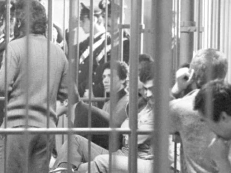L'11 maggio 1978, aula bunker delle Vallette di Torino: processo alle Brigate rosse (Archivio LaPresse)