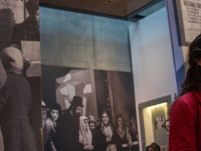 Il giorno della Memoria nel Museo del memoriale dell'Olocausto di Yad Vashem a Gerusalemme (foto LaPresse)