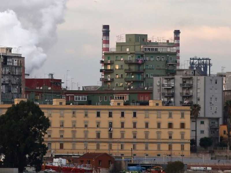 Lo stabilimento dell'Ilva a Taranto. Foto LaPresse