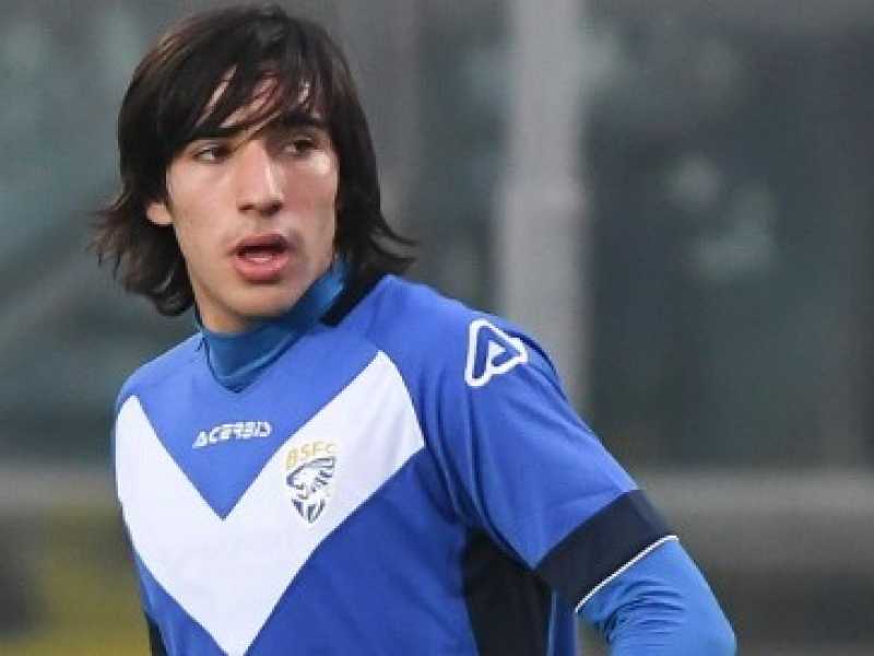 Il centrocampista del Brescia, Sandro Tonali (foto LaPresse) 