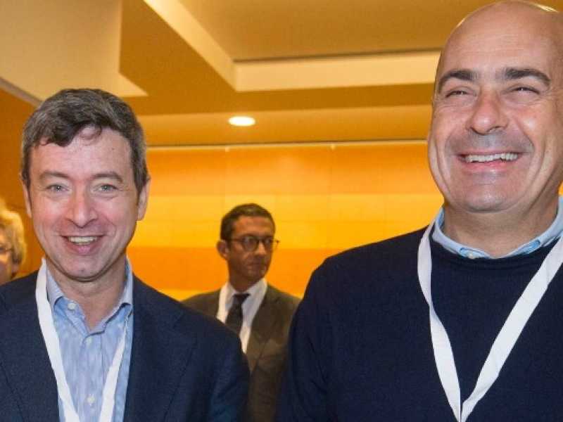 Andrea Orlando e Nicola Zingaretti (foto Imagoeconomica)