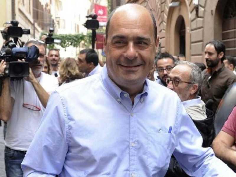 Il candidato alla segreteria del Pd, Nicola Zingaretti (Foto LaPresse)