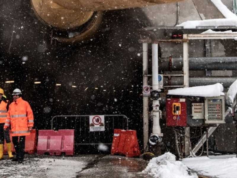 Il cantiere della Tav a Chiomonte. Foto LaPresse
