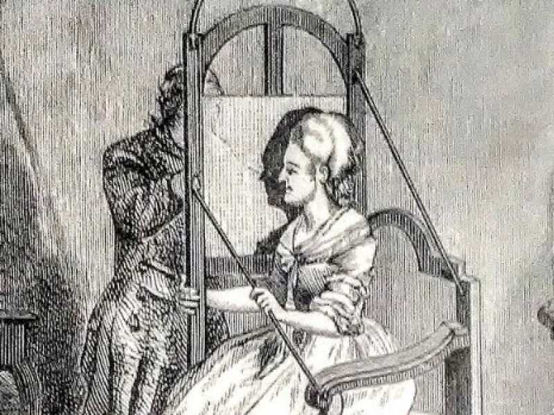 Un gioco d'ombre per realizzare silhouette per gli studi di fisiognomica di Johann Kaspar Lavater. Etienne de Silhouette ha legato il suo nome ai ritratti con il solo contorno (Foto Wikipedia)