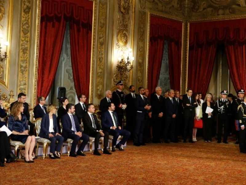 uirinale. Giuramento del governo Conte