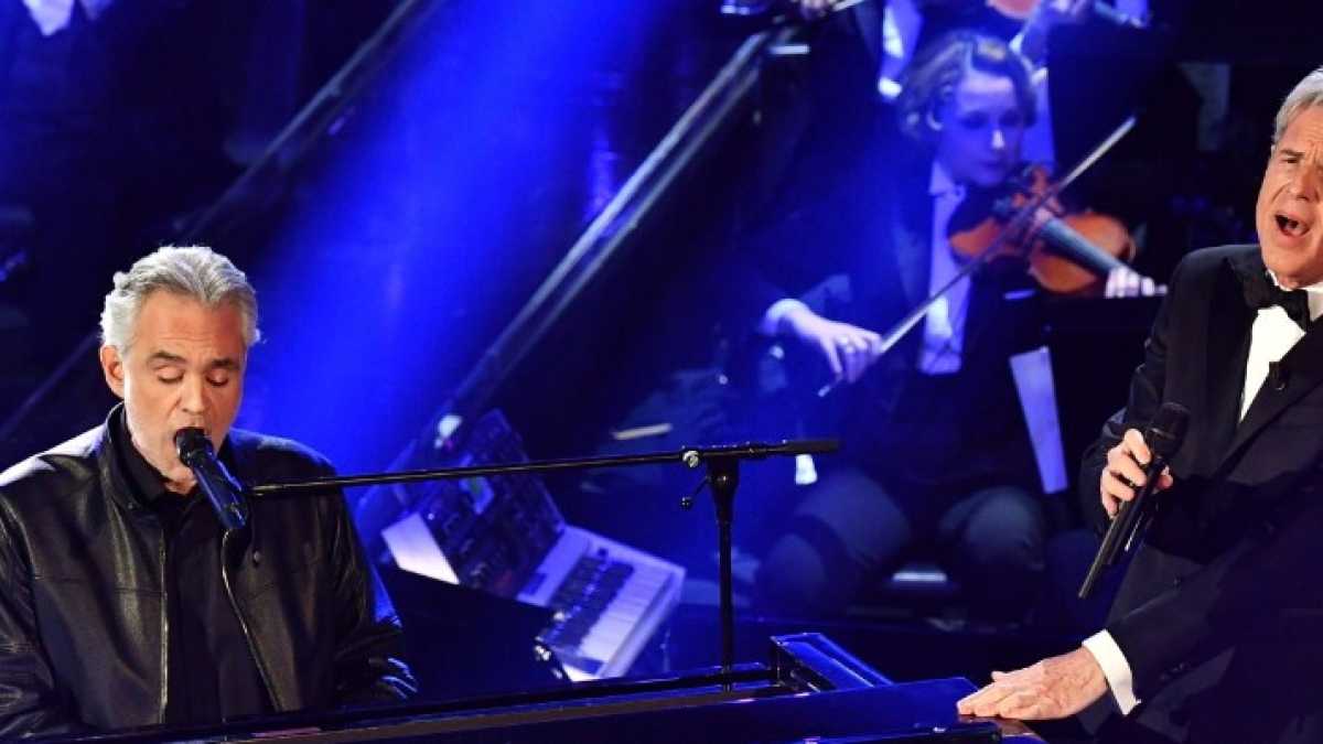 Immagine di Pochi secondi letali di Bocelli e Baglioni a Sanremo