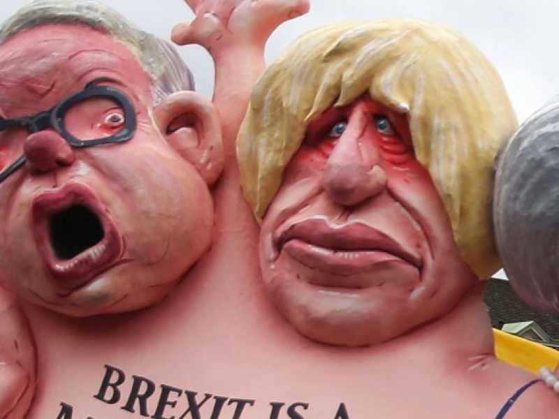 I volti dei conservatori Michael Gove, Boris Johnson e Theresa May (Foto LaPresse)