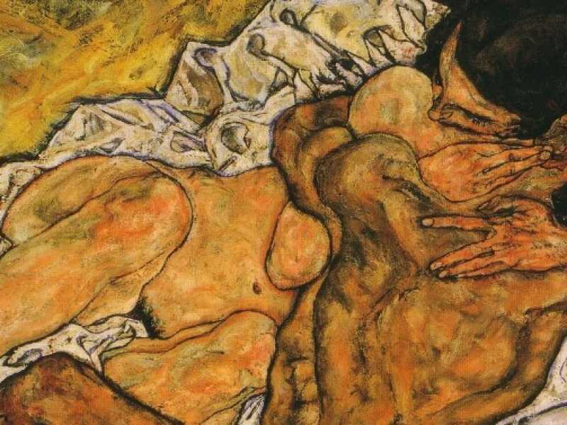 "L'abbraccio" di Egon Schiele 