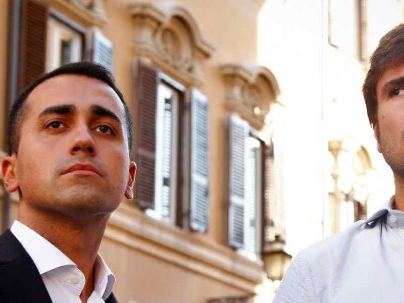 Luigi Di Maio e Alessandro Di Battista (foto LaPresse)