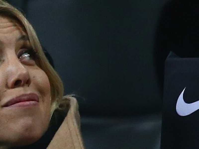 Wanda Nara durante Inter vs Sampdoria (foto LaPresse)