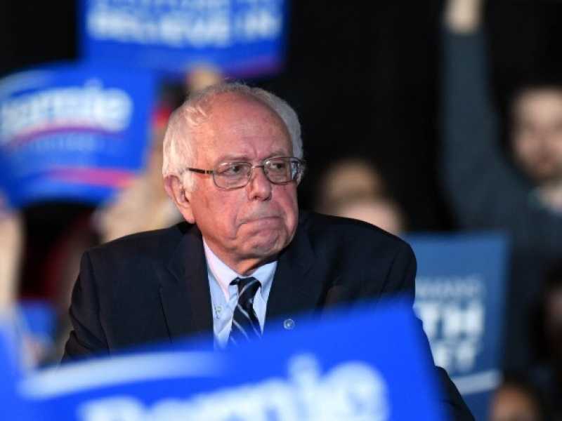 Bernie Sanders durante le primarie 2016 in Iowa (foto LaPresse)