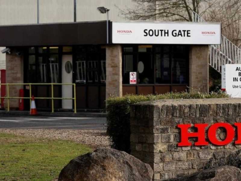 Un'immagine dello stabilimento Honda a  Swindon (foto LaPresse)