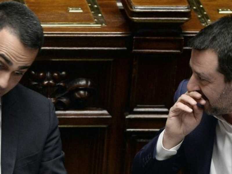 Luigi Di Maio e Matteo Salvini (foto LaPresse)