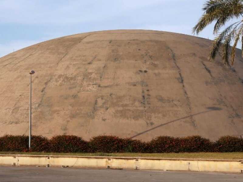 Il teatro all'aperto della Fiera di Tripoli (foto LaPresse)