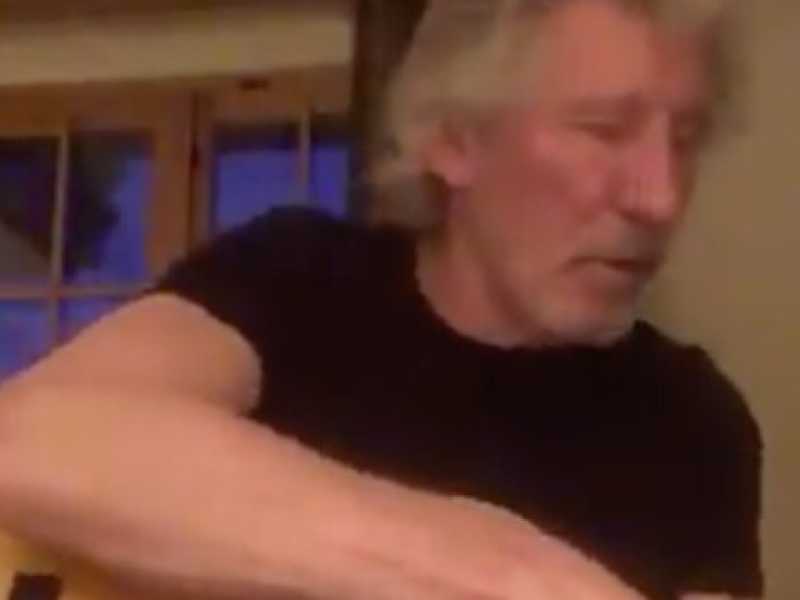 Roger Waters, un frame del suo video in sostegno di Maduro (via Twitter)