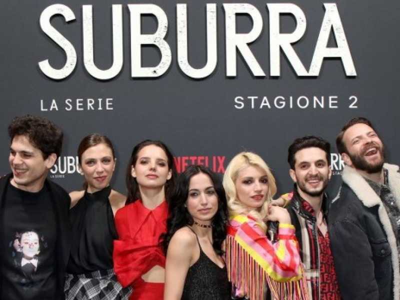 Il cast della seconda stagione di Suburra (Immagini prese da Facebook)