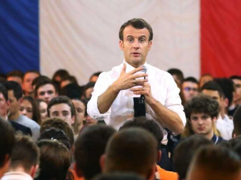 Emmanuel Macron (foto LaPresse)