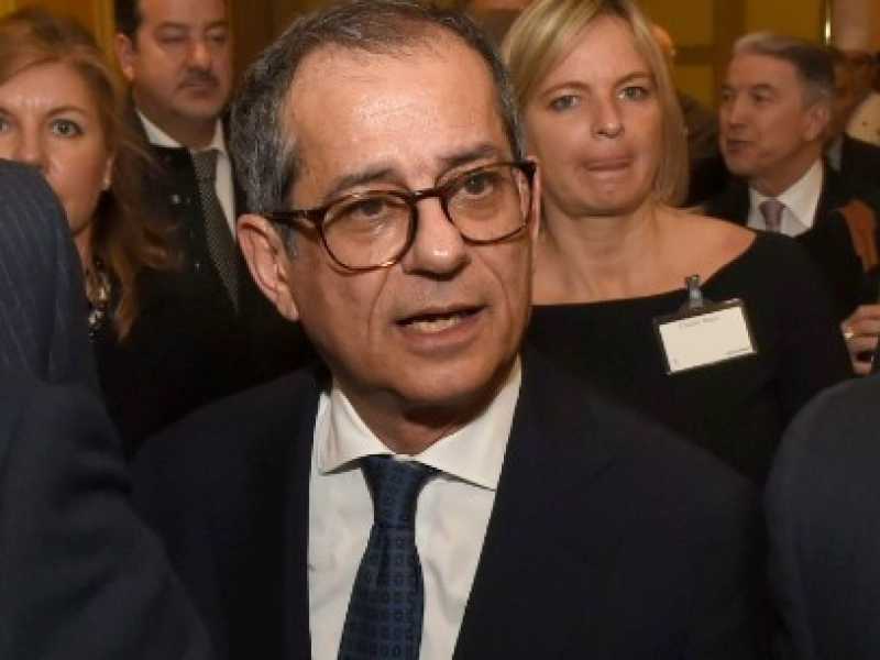 Giovanni Tria a Milano (foto Imagoeconomica)