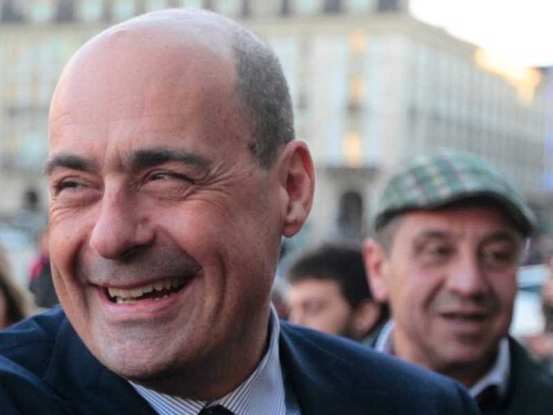 Nicola Zingaretti a Torino (foto LaPresse)