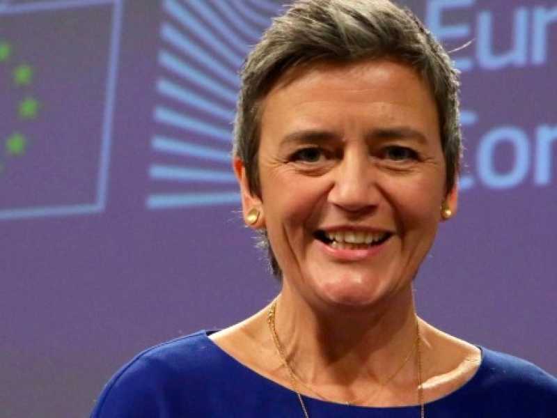 Il commissario europeo alla Concorrenza, Margrethe Vestager (Foto LaPresse)