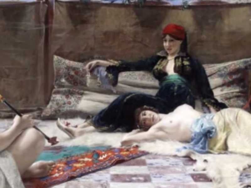Ferdinand Max Bredt, Donne turche, 1893, olio su tela, 60&times;100 cm