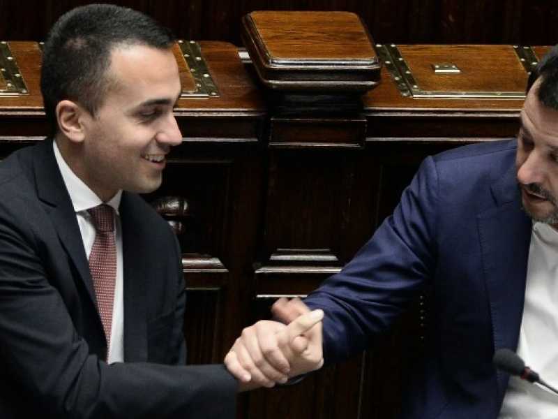 Luigi Di Maio e Matteo Salvini (foto LaPresse)