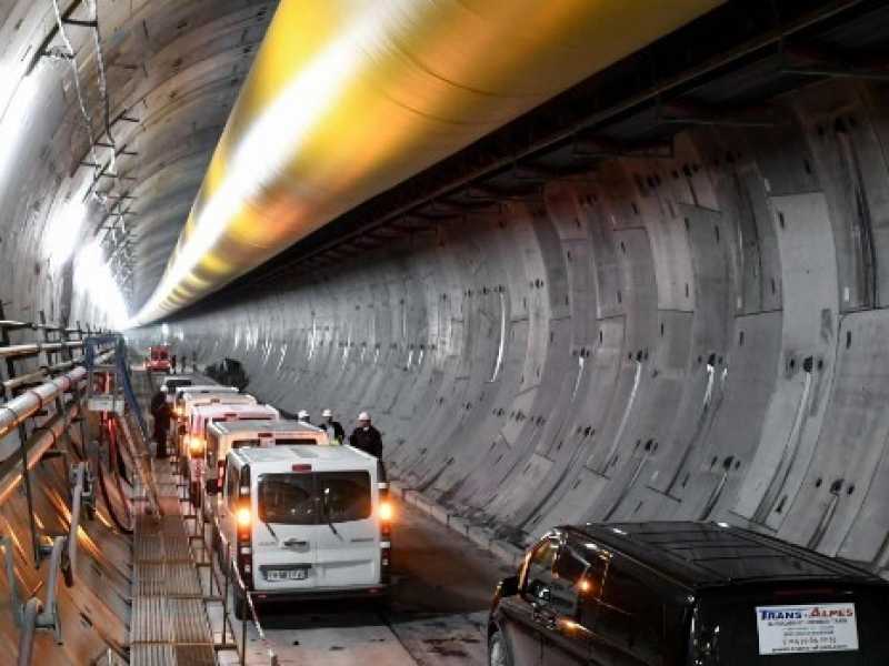 Il cantiere della Tav a Saint-Martin-la-Porte in Francia (Foto LaPresse)