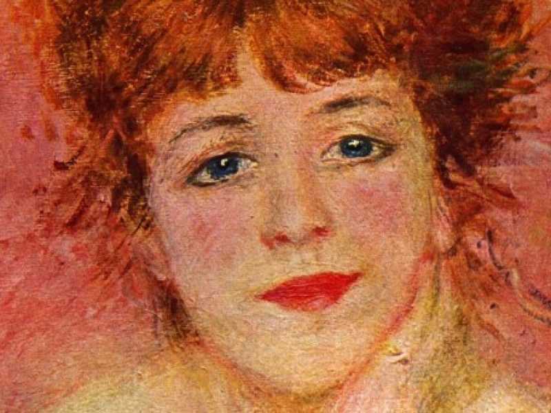 Pierre-Auguste Renoir, &ldquo;Jeanne Samary in abito scollato&rdquo;, 1877 ( Mosca, Museo Pu&scaron;kin)