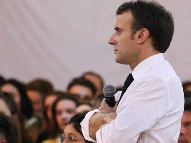 Emmanuel Macron (foto LaPresse)