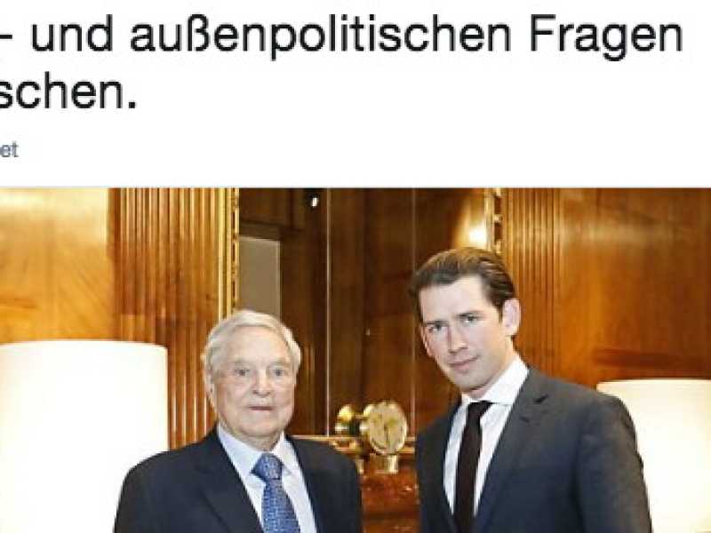 Un dettaglio del tweet di Sebastian Kurz